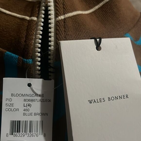 Wales Bonner Symphony Jacquard-Knit Organic Cotton Track Jacket, New, Size 4 - Picture 13 of 14